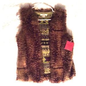 Trendy faux fur vest
